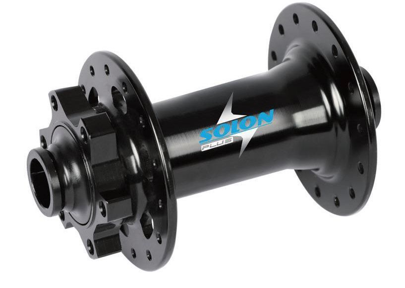 Втулка передняя Solon DH938TF BOOST 32H DISC M15*110mm,ось 15мм, крепление IS6, 2 промподшипника, черная