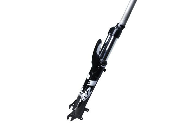 Вилка GRINZ ES 245-2 26"*1.1\8" ход 100мм, пружина, предварительное сжатие, стальная, черная\белая, 2,55 кг Вилка GRINZ ES 245-2 26"*1.1\8" ход 100мм, пружина, предварительное сжатие, стальная, черная\белая, 2,55 кг